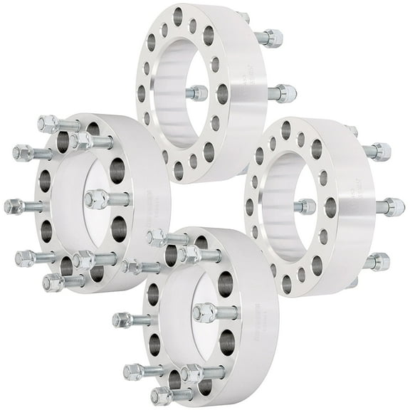 SCITOO 8x6.5 to 8x180 Wheel Adapters 2 inch Thread Pitch 14x1.5 Hub Bore 126.15mm 8 Lug Wheel Spacers Fit for Express 3500 Express 2500 Suburban 2500 Silverado 2500 HD Silverado 2500 K3500 -4PCS