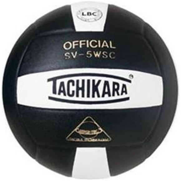 Tachikara SV5WSC.BKW Sensi-Tec Composite High Performance Volleyball - Black-White