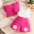 thumbnail image 2 of GXWEA Baby Clothes Girl Girls 2T Clothes Summer Toddler Girl Clothes Baby Girl Sleeveless Shirt Shorts Set Cute Outfits, 2 of 9