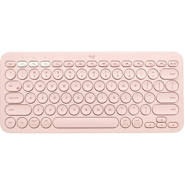 Logitech K380 Multi Device Bluetooth Keyboard Pink Walmart Com Walmart Com