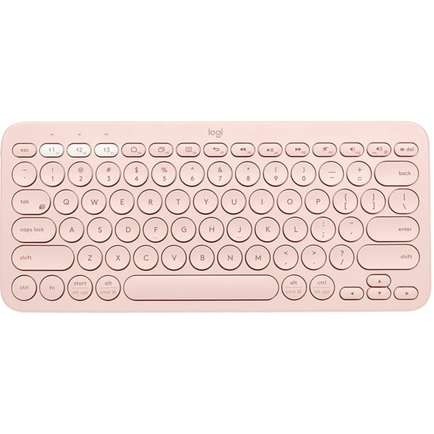 Logitech K380 Multi Device Bluetooth Keyboard Pink Walmart Com Walmart Com
