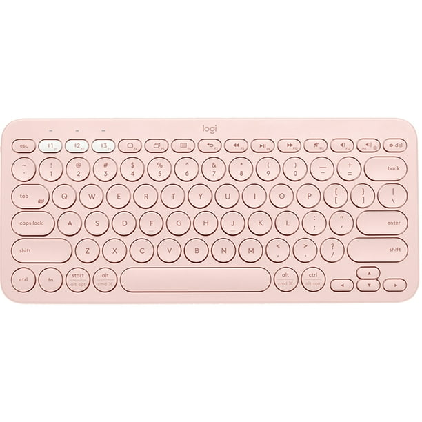 Logitech K380 Multi Device Bluetooth Keyboard Pink Walmart Com Walmart Com