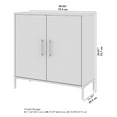 thumbnail image 4 of Bush Furniture Soho Low Storage Cabinet with Doors in Black, 4 of 10