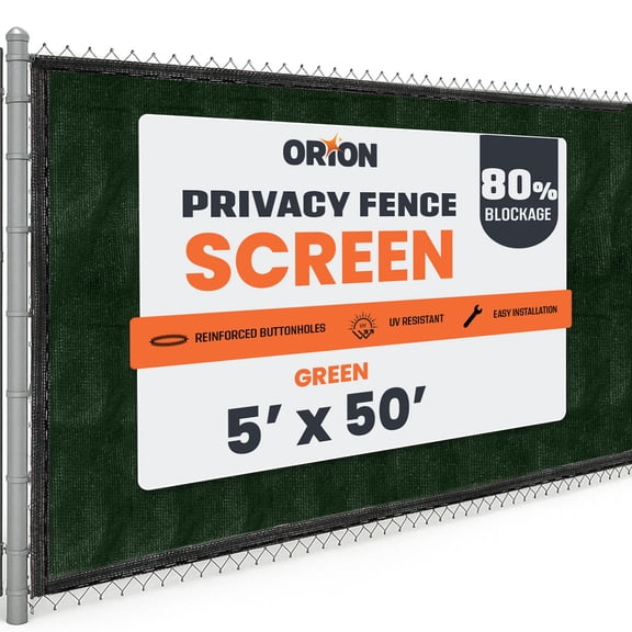 5 ft. x 50 ft. Privacy Screen Fence, Green