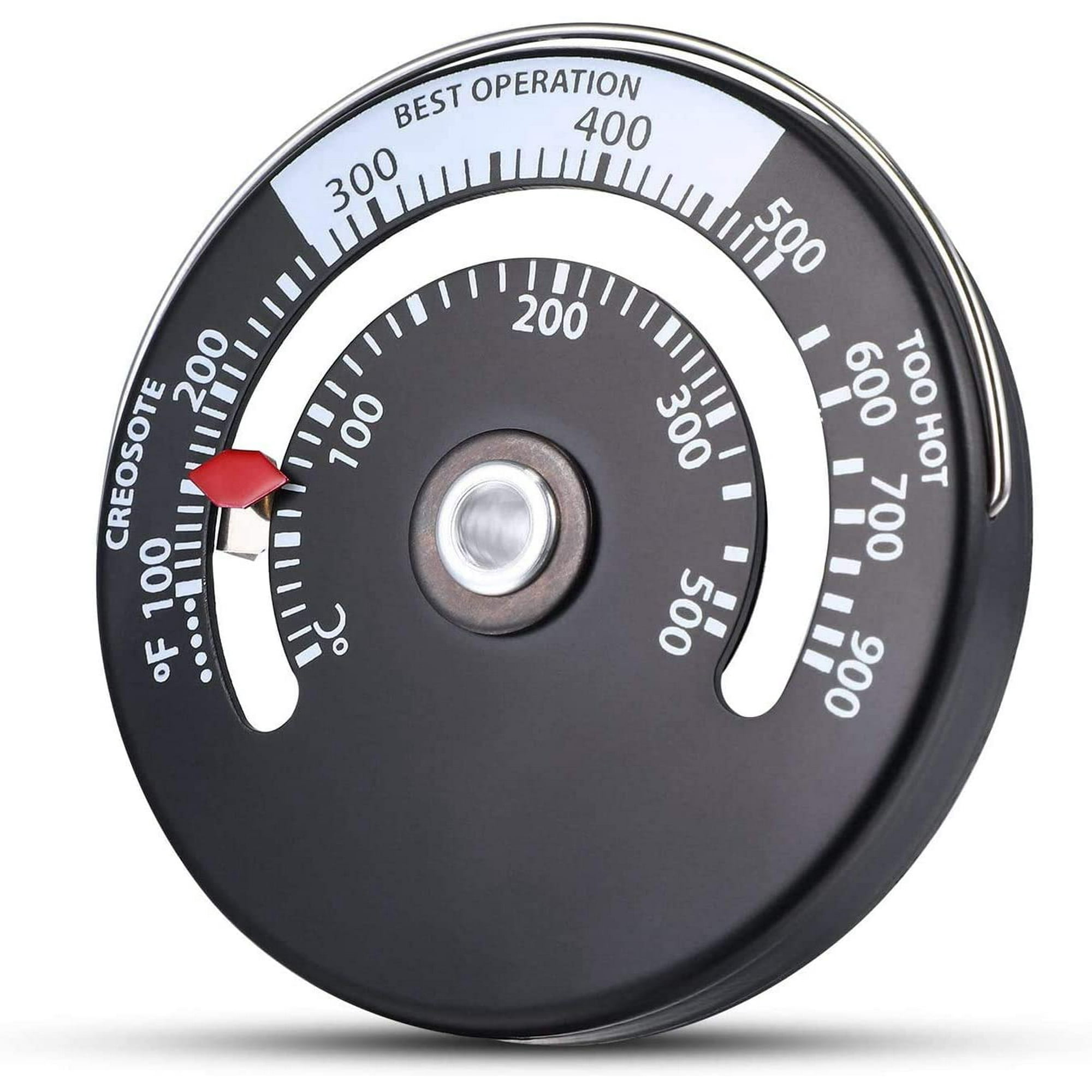 Packs Wood Stove Thermometer Fire Stove Pipe Thermometer Flue