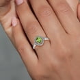 thumbnail image 4 of Gem Stone King 1.24 Ct Oval Green Peridot 925 Sterling Silver Ring (Size 7), 4 of 4