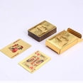 thumbnail image 1 of Deck of Cards, Gold Deck of Cards, Gold Playing Cards, Gold Waterproof Playing Cards, Poker Cards, Deck of Waterproof Cards, Washable & Flexible, High-Grade Plastic Material, Use for Party & Game, 1 of 7
