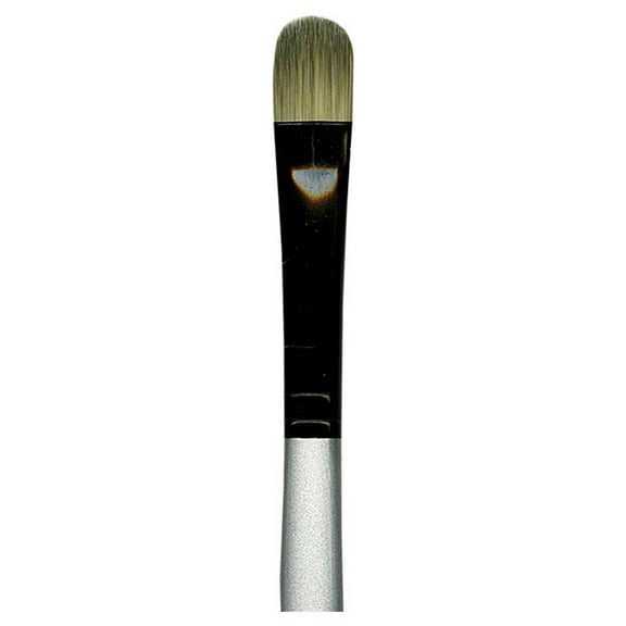 Dynasty Black Silver Brush Oval Filbert Size 10