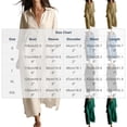 thumbnail image 3 of Guieoi Womens Dresses Fall Plus Size Loose Casual Shirt Dress Relaxed-Fit Long-Sleeve Collared Ankle-Length Dress Green L, 3 of 5