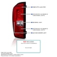 thumbnail image 3 of Spec-D Tuning Red LED Tail Lights w/ LED Light Bar Compatible with 2016-2022 Toyota Tacoma, Left + Right Pair Assembly, 3 of 5