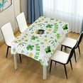 thumbnail image 7 of Coolnut Green Patricks Day Fabric Rectangle Tablecloth - Waterproof and Wrinkle-Resistant Table Cloth 60x120 Inch Table Cover for Indoor & Outdoor Dining House Decor, 7 of 7