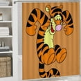 thumbnail image 5 of Tigger 4 Pcs Shower Curtain Sets with Non-Slip Rugs, Toilet Lid Cover and Bath Mat, Cartoon Kids Waterproof Shower Curtain with 12 Hooks, Durable Bathroom Decor 72" x 72", 5 of 8