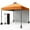 Black orange, variant on Kselythan Pop Up Canopy Tent,10x10FT Beach Tent With 1 Sidewall,Portable Commercial Canopy Tent,Outdoor Sun Shade With Vented Top Roller Bag,4 Sandbags,4 Ropes And 8 Tent Stakes For Home Party Event