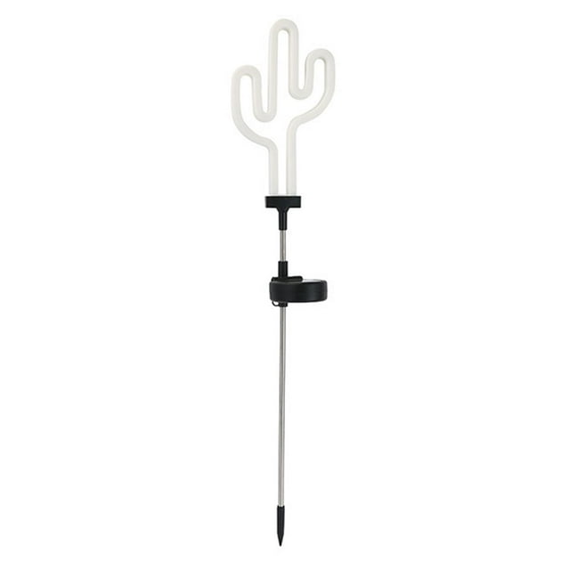 Luz de estaca con energía Solar, ornamento, luz de jardín para patio trasero, valla Forma de cactus