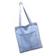 thumbnail image 1 of Qarigey Bolso de compras con cremallera de poliéster resistente al desgarro y a los arañazos para bolsos de hombro esenciales salvaje Bolsas de mensajero y de hombro Estilo 1 azul claro, 1 of 6