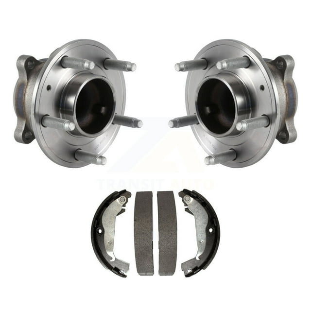 Transit Auto Rear Brake Drum Shoes and Wheel Hub Bearing Assembly Kit for Car 2013-2015 Chevrolet Cruze with 16" Factory Wheels K7D-100697