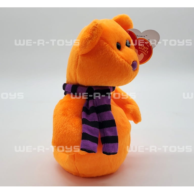 Beanie Babies Shivers the Ghost, Plush Halloween Toy, 6-Inch
