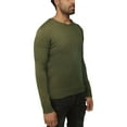 thumbnail image 3 of X RAY JEANS Mens V-Neck Honeycomb Knit Sweater, Olive, XL, 3 of 5