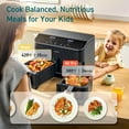 thumbnail image 2 of COSORI Freidora de aire doble de 9 cuartos – 10 en 1, comidas frescas equilibradas para familiares y niños con cestas dobles, sincronización de cocinar y terminar para hornear, asar, recalentar, asar, 2 of 5