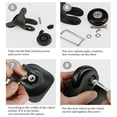thumbnail image 4 of Quiet Suitcase Wheel Replacements, Flexible And Effortless Movement Assured By High-Quality Polyurethane, Premium Material Enhances Durability (2PCS), 4 of 6