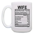 thumbnail image 2 of ThisWear Wife Cup Wife Nutritional Facts Coffee Mug Best Wife Gifts Love Gifts 15oz Coffee Mug, 2 of 4
