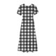 thumbnail image 4 of Vestido de Manga Corta para Mujeres Vestido de Verano de Cuello Redondo Impreso, Poliéster de Tamaño Verdadero Diario Y Vestido de Fiesta, 4 of 4
