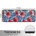 thumbnail image 5 of Kitchen Rugs Sets Of 2,Pioneer Flower Floral Print Pattern Anti Fatigue Kitchen Mat Rugs Non Slip Washable,Decorative Kitchen Floor Mats for Kitchen,Sink,Laundry,17"x47"+17"x47", 5 of 5