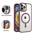 thumbnail image 5 of Ultra Clear Bumper Frame Back Cover for iPhone 15 Plus (6.7"), Supports Fast Wireless Magnetic Charging, Elevated Lens Protection, Tactile Buttons, 5 of 7