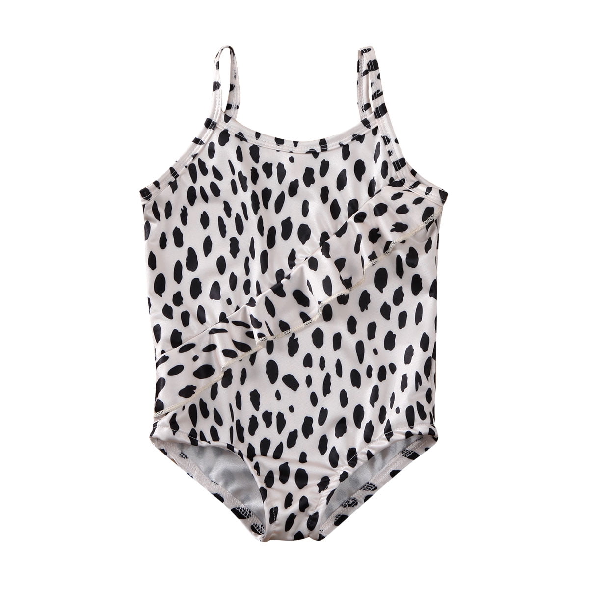 Leopard, 2-3Jahre Kleinkind Baby Mädchen Leopard Einteiler Bikini Rüsche Badeanzug Kinder Mädchen Badebekleidung Beach One-Piece Bathing Suit 