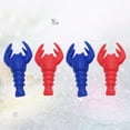 thumbnail image 6 of Masteelf 4pcs Animal Lobster Shape Wine Stopper Silicone Bottle Stoppers for Bar Home Restaurant (Random Color), 6 of 8