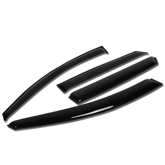 DNA Motoring WVS-T2-0085 For 2010 to 2015 Tucson ix35 4pcs Window Vent Visor Deflector Rain Guard (Dark Smoke) 11 12 13 14
