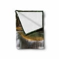 thumbnail image 2 of Nature Soft Flannel Fleece Blanket, Tropical Paradise Waterfall in Thailand Surreal Cascade Wonders of the World Scenery, Cozy Plush for Indoor and Outdoor Use, 70" x 90", Multicolor, by Ambesonne, 2 of 6