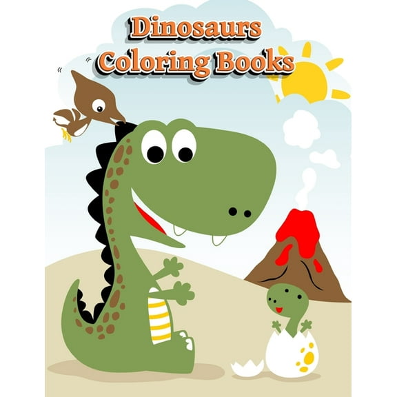 Coloring Books for Kids Ages 4-8 Animals: Dinosaurs Coloring Books : Dinosaur Activity Book For Toddlers and Adult Age, Childrens Books Animals For Kids Ages 3 4-8 (Series #9) (Paperback)