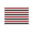 thumbnail image 6 of Sun Shade Sail 8'x10' Red Black Stripes Rectangle Sun Shade Sails Canopy Waterproof White Classic Striped Outdoor Sunshades Sand UV Block Cover Shades Cloth for Patio Backyard Garden Deck Porch Lawn, 6 of 9