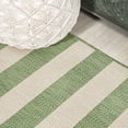 thumbnail image 4 of JONATHAN Y SANTA MONICA 3 x 5 Area Rug, Negril Two-Tone Wide Stripe - Green/Cream, SMB203D-3, 4 of 9