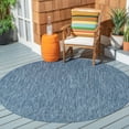 thumbnail image 2 of SAFAVIEH Courtyard Wayra Solid Indoor/Outdoor Runner Rug, Navy/Navy, 2'2" x 9', 2 of 6