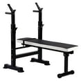 thumbnail image 1 of BalanceFrom Banc de Musculation en Acier avec Support pour Position Accroupie, Siège Réglable et Fauteuil Inclinable, Noir et Blanc, 1 of 8