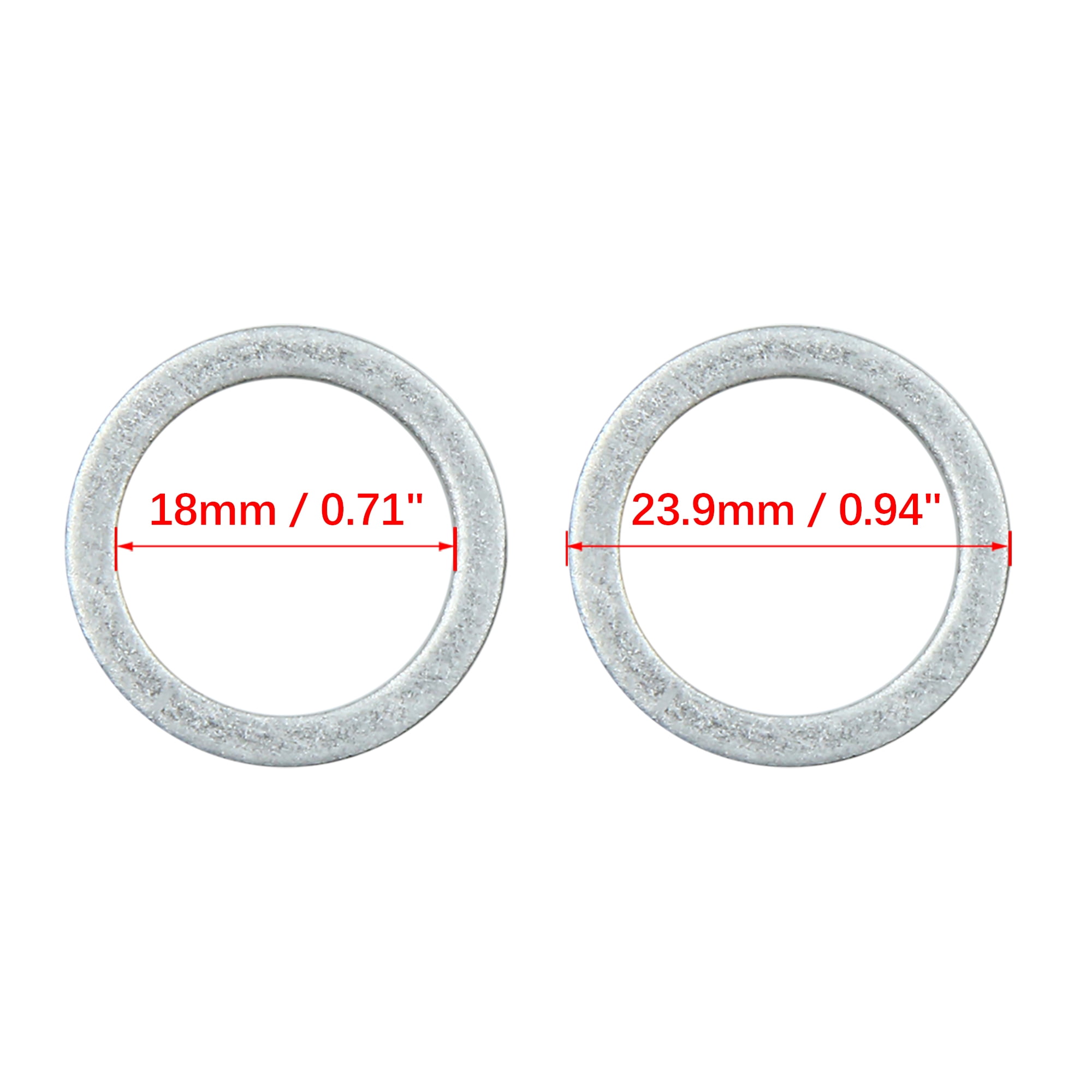 Unique Bargains 20pcs Engine Oil Crush Washers Drain Plug Gaskets Universal for Cars