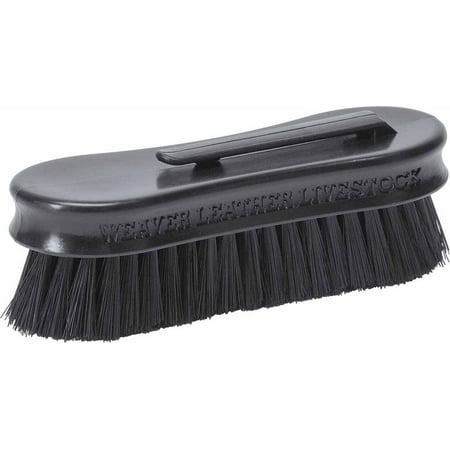 Small Pig Face Brush, Black, The small size of this brush and the convenient pocket clip make it great for touch ups in the show ring or for cleaning clipper.., By Weaver (Best Way To Clear Brush And Small Trees)
