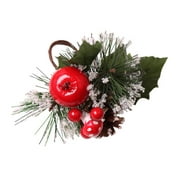 Christmas Napkin Holder Set of 6 | Christmas Berry Napkin Holder Rings | Apple Pear Pine Cones Christmas Serviette Holder | for Christmas Wedding Birthday Party Supplies