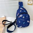 thumbnail image 2 of Bolso Pecho para Bolso Bandolera Informal Mochilas Lindas para (azul Oscuro), 2 of 5