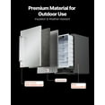thumbnail image 4 of VEVOR 24-Inch Indoor/Outdoor Beverage Refrigerator, 150 QT Freestanding or Undercounter Beverage Fridge, 180 Cans Built-in Beer Fridge with Metal Plate Body for Residential Home Bar Commercial Use, 4 of 9