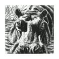 thumbnail image 3 of Hippo in the Wild - Canvas, 3 of 25