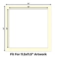 thumbnail image 2 of Off White Picture Frame Mat for 14x14 Frames - Fits 12x12 Photos - 10 Mats, 2 of 7