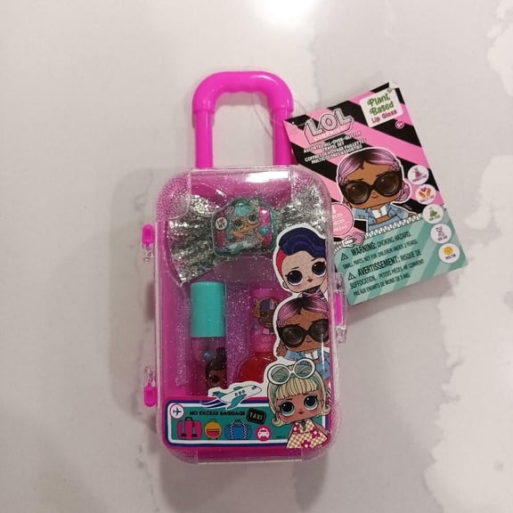 LOL Surprise Cosmetic Set Lip Balm Nail Polish Glitter Hair Bow