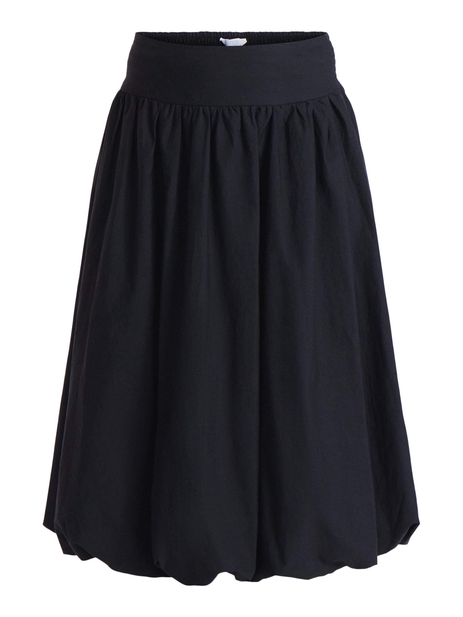 Time and Tru Women's Bubble Hem Midi Skirt, Sizes XS-XXXL