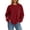 Wine, variant on Chbgutlmr Womens Tops Long Sleeve Crew Neck Oversized T-Shirts with Pocket Casual Loose Fall Solid Color Basic Tops