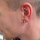 thumbnail image 5 of Pendientes de botón de plata de ley con aro pequeño para cartílago (3 pares), hipoalergénicos, con circonita cúbica de 3 mm y bola redonda de 10 mm/12 mm., 5 of 5