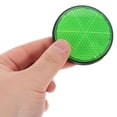 thumbnail image 2 of KAKOWELY 4pcs Universal Motorcycle Reflectors Green Plastic Screw Mounted Reflective Round Rear Safety Warning Reflectors for Bicycles Scooters2.17"X2.17"X0.71", 2 of 4