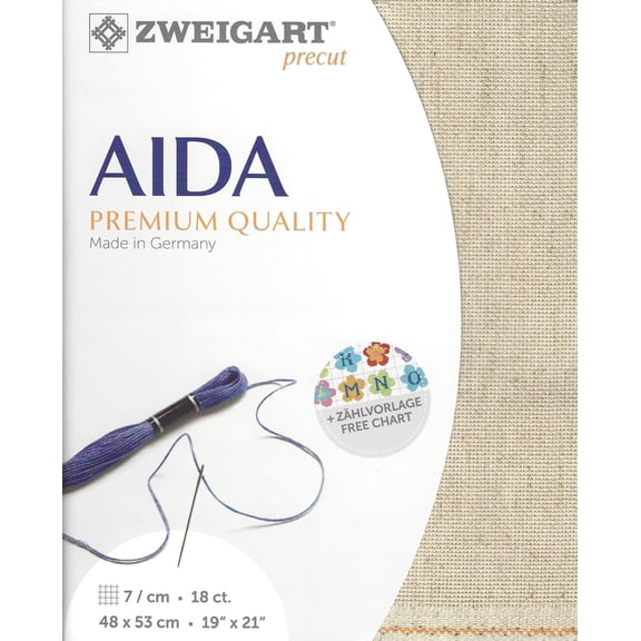 Zweigart Precut Rustico-Aida 18 count Wheat 3292/54